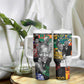 Nelson Mandela Graffiti Tumbler With Handle Street Spray Art Recreating The Life Of A Great Man - African Pride