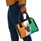 Ivory Coast Shoulder Handbag African Elephant in Ivorian Flag Colors - African Pride