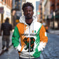 Ivory Coast Zip Hoodie African Elephant in Ivorian Flag Colors - African Pride