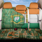 Ivory Coast Back Car Seat Cover Elephant Crest and Tribal Pattern - African Pride
