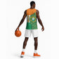 Ivory Coast Basketball Jersey Elephant Crest and Tribal Pattern TS04