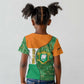Ivory Coast Kid T shirt Elephant Crest and Tribal Pattern - African Pride
