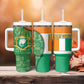 Ivory Coast Tumbler With Handle Elephant Crest and Tribal Pattern - African Pride