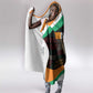 Ivory Coast Elephants Football Hooded Blanket Soccer with Tribal Pattern - African Pride