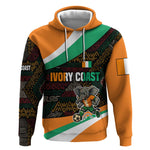 Ivory Coast Elephants Football Hoodie Soccer with Tribal Pattern - African Pride
