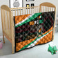 Ivory Coast Elephants Football Quilt Soccer with Tribal Pattern - African Pride
