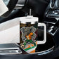 Ivory Coast Elephants Football Tumbler With Handle Soccer with Tribal Pattern - African Pride