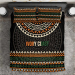 Ivory Coast African Pattern Bedding Set Ethnic Geometric and National Motto - African Pride
