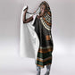 Ivory Coast African Pattern Hooded Blanket Ethnic Geometric and National Motto - African Pride