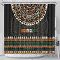 Ivory Coast African Pattern Shower Curtain Ethnic Geometric and National Motto - African Pride