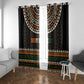 Ivory Coast African Pattern Window Curtain Ethnic Geometric and National Motto - African Pride