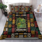 Ivory Coast Bedding Set Tai National Park Wildlife Map - African Pride