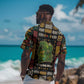 Ivory Coast Hawaiian Shirt Tai National Park Wildlife Map - African Pride