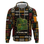 Ivory Coast Hoodie Tai National Park Wildlife Map - African Pride