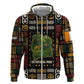 Ivory Coast Hoodie Tai National Park Wildlife Map - African Pride