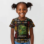 Ivory Coast Kid T shirt Tai National Park Wildlife Map - African Pride