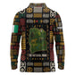 Ivory Coast Long Sleeve Polo Shirt Tai National Park Wildlife Map - African Pride