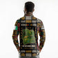 Ivory Coast Long Sleeve Polo Shirt Tai National Park Wildlife Map - African Pride