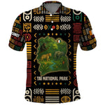 Ivory Coast Polo Shirt Tai National Park Wildlife Map - African Pride