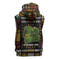 Ivory Coast Sleeveless Hoodie Tai National Park Wildlife Map - African Pride