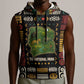 Ivory Coast Sleeveless Hoodie Tai National Park Wildlife Map - African Pride