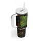 Ivory Coast Tumbler With Handle Tai National Park Wildlife Map - African Pride