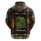 Ivory Coast Zip Hoodie Tai National Park Wildlife Map - African Pride