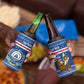 Cape Verde Christmas 4 in 1 Can Cooler Tumbler Blue Festive Pattern Sailing Santa and National Emblem Motif - African Pride