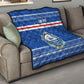 Cape Verde Christmas Quilt Blue Festive Pattern Sailing Santa and National Emblem Motif - African Pride