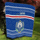 Cape Verde Christmas Quilt Blue Festive Pattern Sailing Santa and National Emblem Motif - African Pride