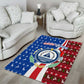 Cape Verde Christmas Area Rug Festive Pattern Christmas Tree and National Emblem Motif - African Pride