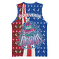 Cape Verde Christmas Basketball Jersey Festive Pattern Christmas Tree and National Emblem Motif TS04