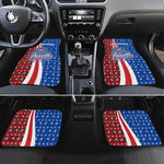 Cape Verde Christmas Car Mats Festive Pattern Christmas Tree and National Emblem Motif - African Pride