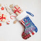 Cape Verde Christmas Stocking Festive Pattern Christmas Tree and National Emblem Motif - African Pride