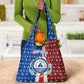 Cape Verde Christmas Grocery Bag Festive Pattern Christmas Tree and National Emblem Motif - African Pride