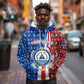 Cape Verde Christmas Hoodie Festive Pattern Christmas Tree and National Emblem Motif - African Pride