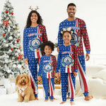 Cape Verde Christmas Pajama Set Festive Pattern Christmas Tree and National Emblem Motif - African Pride