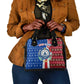 Cape Verde Christmas Shoulder Handbag Festive Pattern Christmas Tree and National Emblem Motif - African Pride