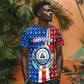 Cape Verde Christmas T shirt Festive Pattern Christmas Tree and National Emblem Motif - African Pride