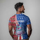 Cape Verde Christmas T shirt Festive Pattern Christmas Tree and National Emblem Motif - African Pride
