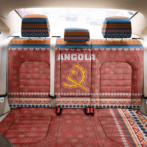 Angola Christmas Back Car Seat Cover Snowflake Pattern Tribal Santa Claus Motif - African Pride