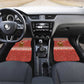 Angola Christmas Car Mats Snowflake Pattern Tribal Santa Claus Motif - African Pride