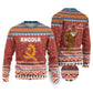 Angola Christmas Ugly Christmas Sweater Snowflake Pattern Tribal Santa Claus Motif - African Pride