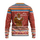 Angola Christmas Ugly Christmas Sweater Snowflake Pattern Tribal Santa Claus Motif - African Pride