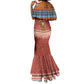 Angola Christmas Mermaid Dress Snowflake Pattern Tribal Santa Claus Motif - African Pride
