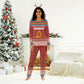 Angola Christmas Pajama Set Snowflake Pattern Tribal Santa Claus Motif - African Pride