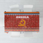 Angola Christmas Tablecloth Snowflake Pattern Tribal Santa Claus Motif - African Pride