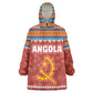 Angola Christmas Wearable Blanket Hoodie Snowflake Pattern Tribal Santa Claus Motif - African Pride