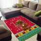 Angola Christmas Area Rug Santa Gifts and National Flag Map Motif - African Pride