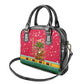 Angola Christmas Shoulder Handbag Santa Gifts and National Flag Map Motif - African Pride
